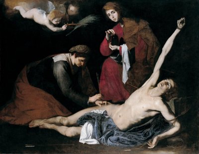 Saint Sebastian Tended by the Holy Women by Jusepe de Ribera